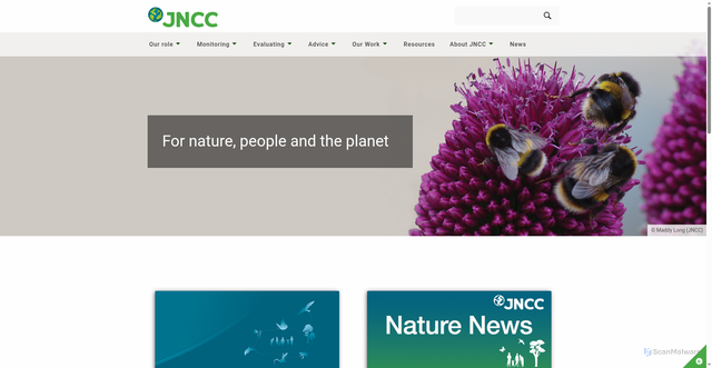 Security scan screenshot of http://www.jncc.gov.uk