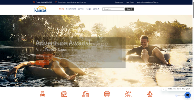 Security scan screenshot of https://portal.kansas.gov/