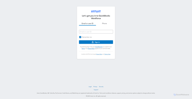 Security scan screenshot of https://paychecks.intuit.com/