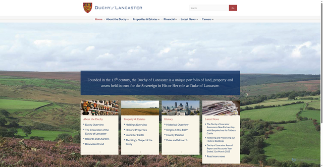 Security scan screenshot of https://www.duchyoflancaster.co.uk/