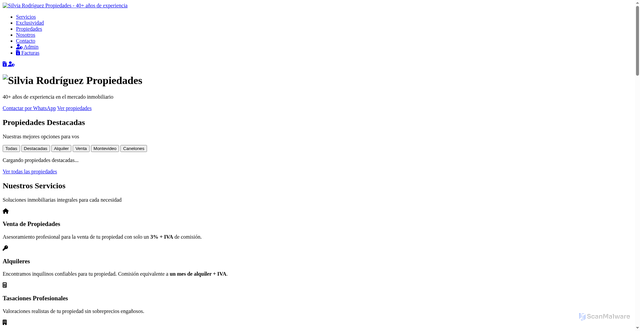 Security scan screenshot of https://silviarodriguezpropiedades.pages.dev/assets/favicon/assets/favicon/assets/favicon/facturas.html