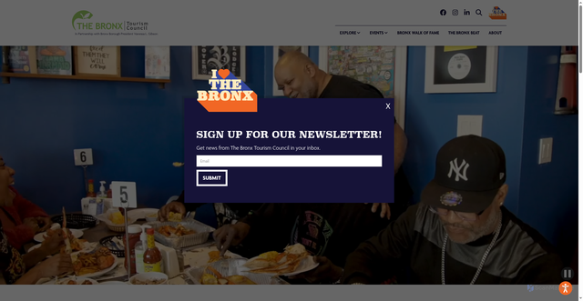 Security scan screenshot of https://www.ilovethebronx.com/