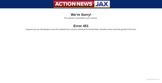Security scan screenshot of https://actionnewsjax.com