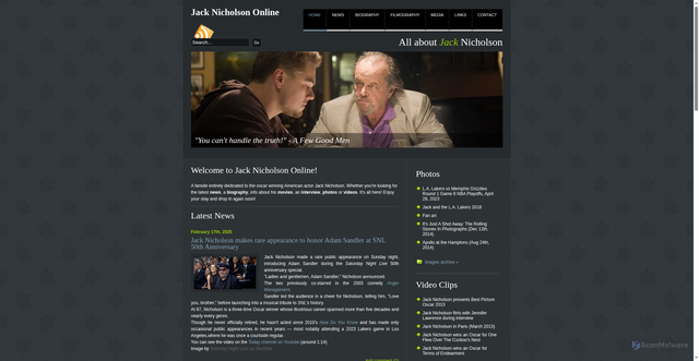 Security scan screenshot of https://jack-nicholson.info/