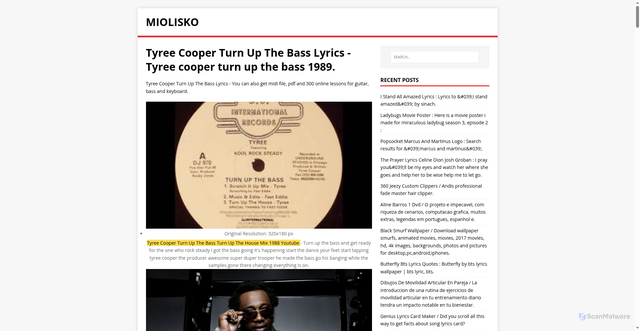 Security scan screenshot of https://quarksuz.pages.dev/posts/tyree-cooper-turn-up-the-bass-lyrics/