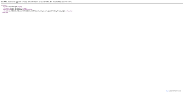 Security scan screenshot of https://app-zenqms-com.s3.amazonaws.com