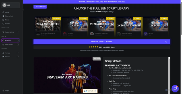 Security scan screenshot of https://cronuszencentral.com/library/brave-aim-arc-raiders