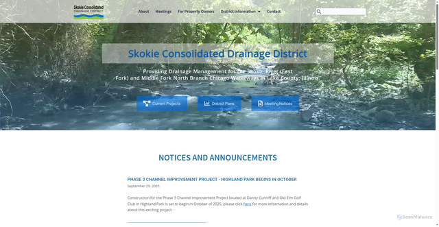 Security scan screenshot of https://skokiescdd.gov/