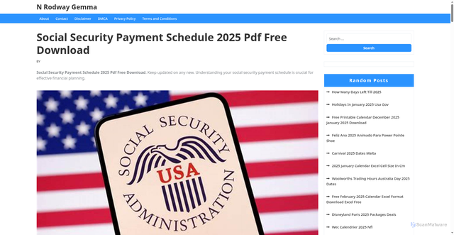 Security scan screenshot of https://nrodwaygemma.pages.dev/zdrhw-social-security-payment-schedule-2025-pdf-free-download-bmdzu/