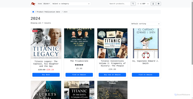 Security scan screenshot of https://www.encyclopedia-titanica.org/