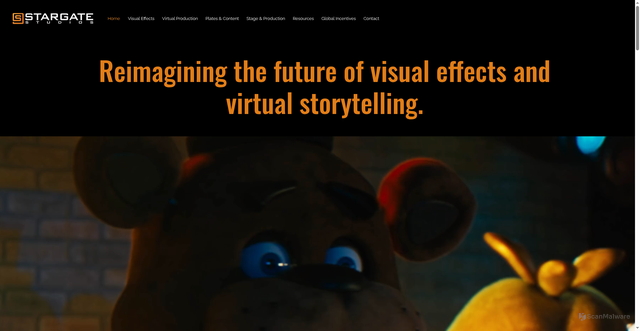 Security scan screenshot of https://www.stargatestudios.net/
