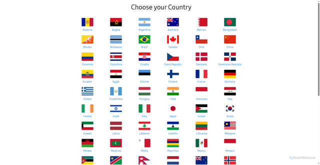 Security scan screenshot of https://r2.community.samsung.com