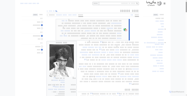 Security scan screenshot of https://fa.wikipedia.org/wiki/%D9%86%D8%A7%D8%B5%D8%B1_%D8%AA%D9%82%D9%88%D8%A7%DB%8C%DB%8C