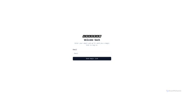 Security scan screenshot of https://app.anagram.ai
