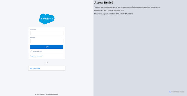Security scan screenshot of https://fontainebleaulasvegas3--nihrm.vf.force.com