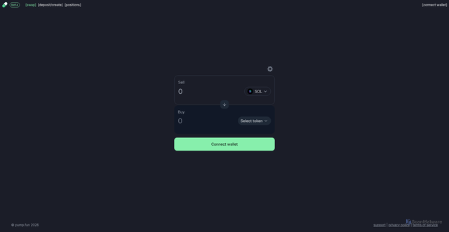 Security scan screenshot of https://pumpswap.life/