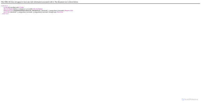 Security scan screenshot of https://media-jiangsucz-yijia16.js3oss.xstore.ctyun.cn
