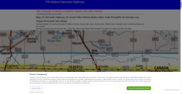 Security scan screenshot of https://us-atlas.com/federal/i15.html