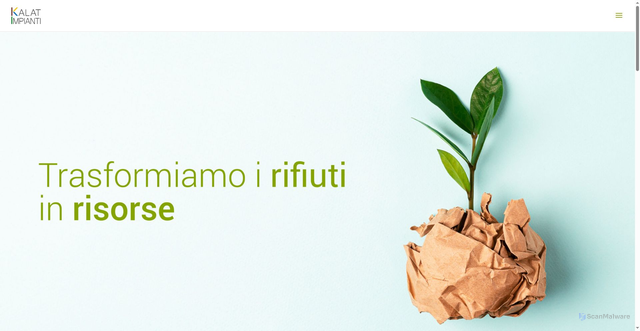 Security scan screenshot of https://www.kalatimpianti.it/