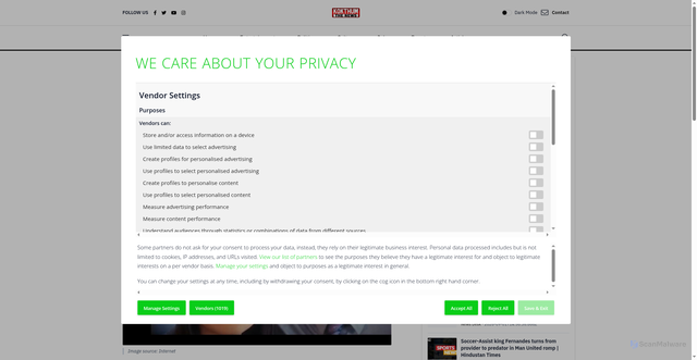 Security scan screenshot of buttons-config.sharethis.com