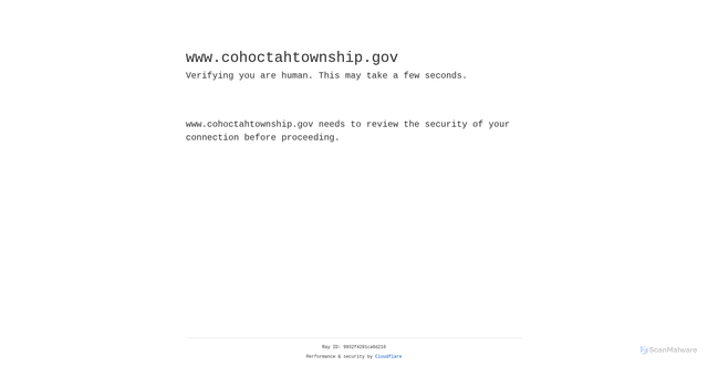 Security scan screenshot of https://www.cohoctahtownship.gov/