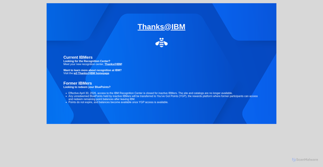 Security scan screenshot of https://ibmrr.performnet.com