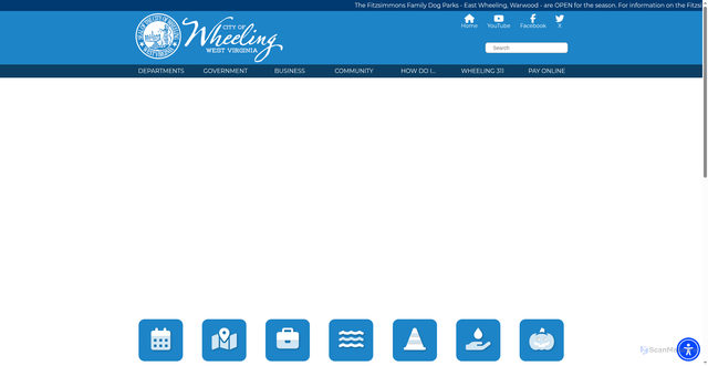 Security scan screenshot of https://www.wheelingwv.gov/