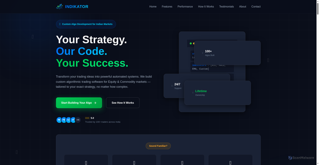 Security scan screenshot of https://indikator.pages.dev/terms.html