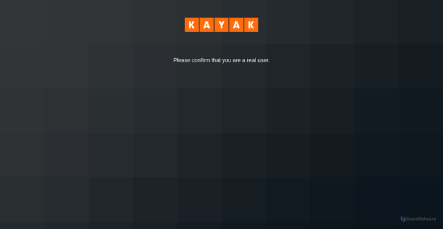 Security scan screenshot of https://kayak.com/