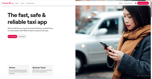 Security scan screenshot of https://mytaxi.com