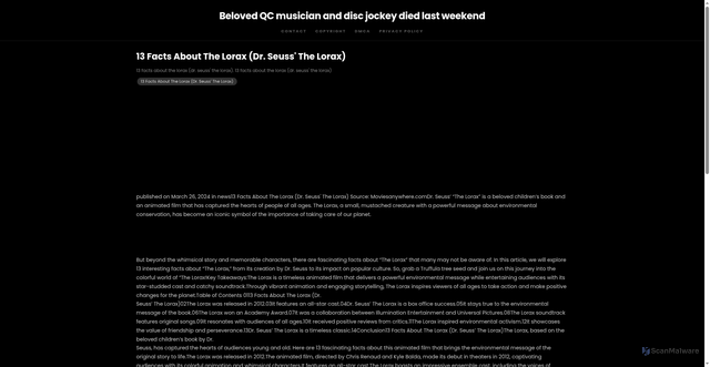 Security scan screenshot of https://zonafocussphere-dpogm5ytwecp.edgeone.app/13-facts-about-the-lorax-dr-seuss-the-lorax.html