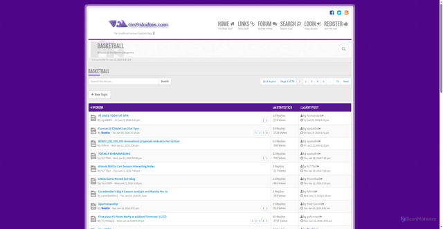 Security scan screenshot of https://gopaladins.com/viewforum.php?f=4