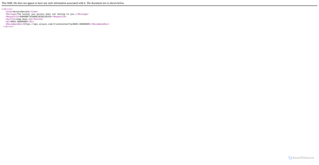 Security scan screenshot of https://simg.doyo.cn