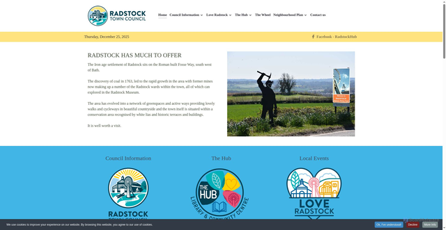 Security scan screenshot of https://www.radstock-tc.gov.uk/