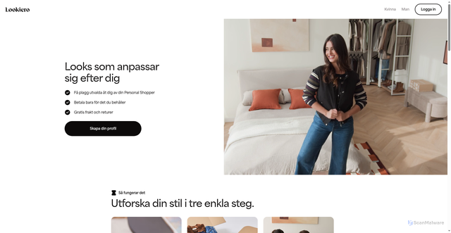 Security scan screenshot of https://lookiero.se