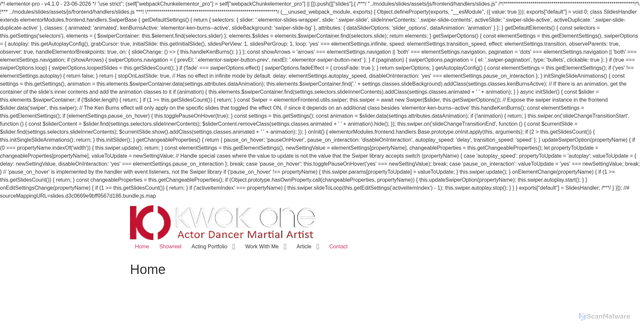 Security scan screenshot of https://kwokone.com
