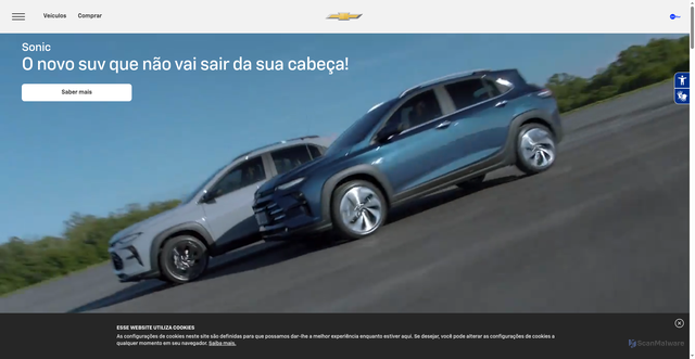 Security scan screenshot of https://www.chevrolet.com.br