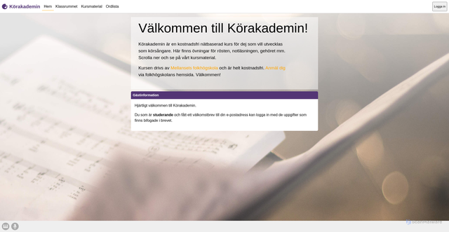 Security scan screenshot of https://korakademin.se