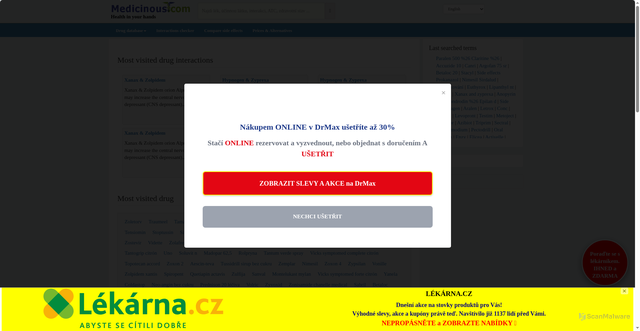 Security scan screenshot of https://medicinous.com