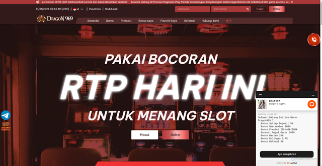 Security scan screenshot of https://dragon969resmi.site/rtp