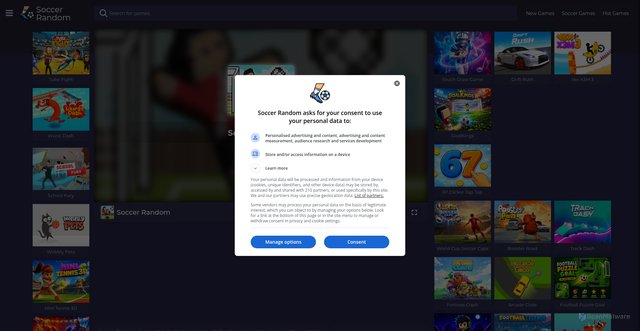 Security scan screenshot of https://soccerrandom.io/