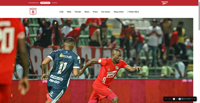 Security scan screenshot of https://www.americadecali.com/en/blogs/news/america-vence-a-alianza-sobre-la-hora-y-suma-tres-puntos-valiosos-en-valledupar