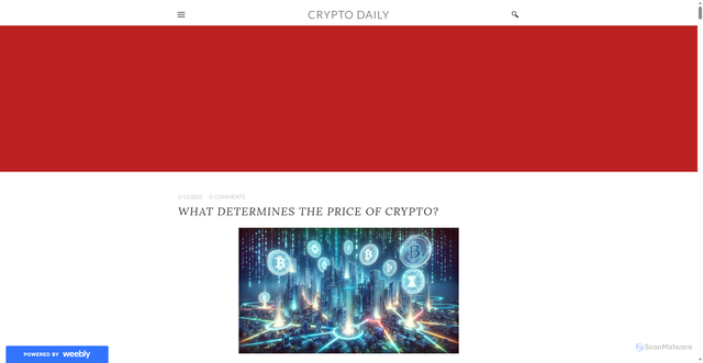 Security scan screenshot of https://cryptodaily1.weebly.com/