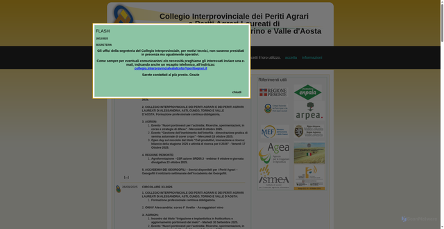 Security scan screenshot of https://www.peritiagrari-alatcntoao.it/