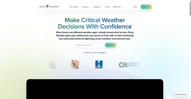 Security scan screenshot of https://perryweather.com