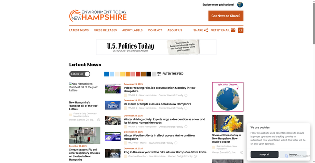 Security scan screenshot of https://www.environmenttodaynewhampshire.com/