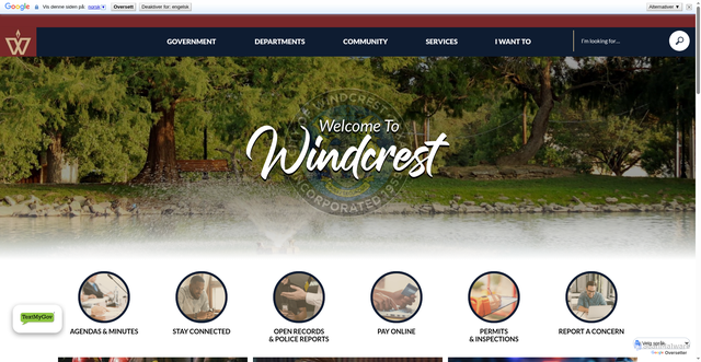 Security scan screenshot of https://www.windcrest-tx.gov/