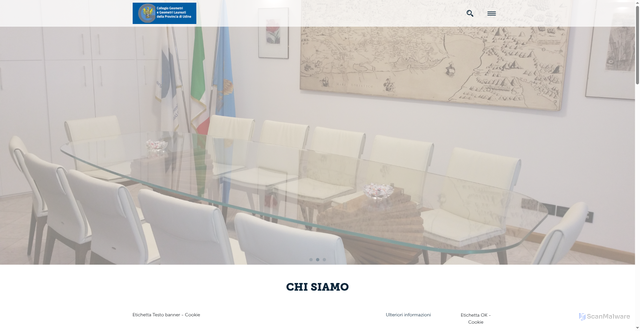 Security scan screenshot of https://www.geometri-udine.it/it