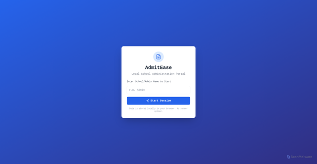 Security scan screenshot of https://admitease-rl0mer9uy1.edgeone.app/