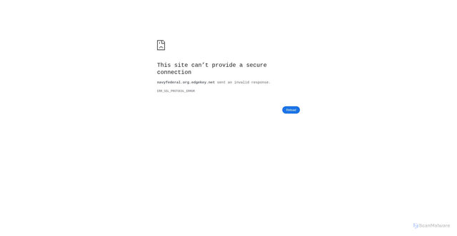 Security scan screenshot of https://navyfederal.org.edgekey.net